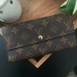 Vintage Louis Vuitton monogram wallet brown used in good condition m61215